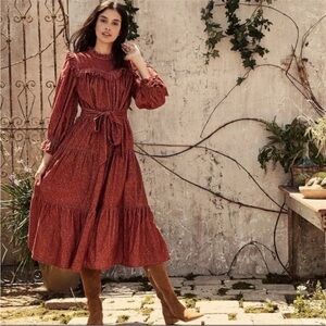 Doen Wildflower Corduroy Floral Dress